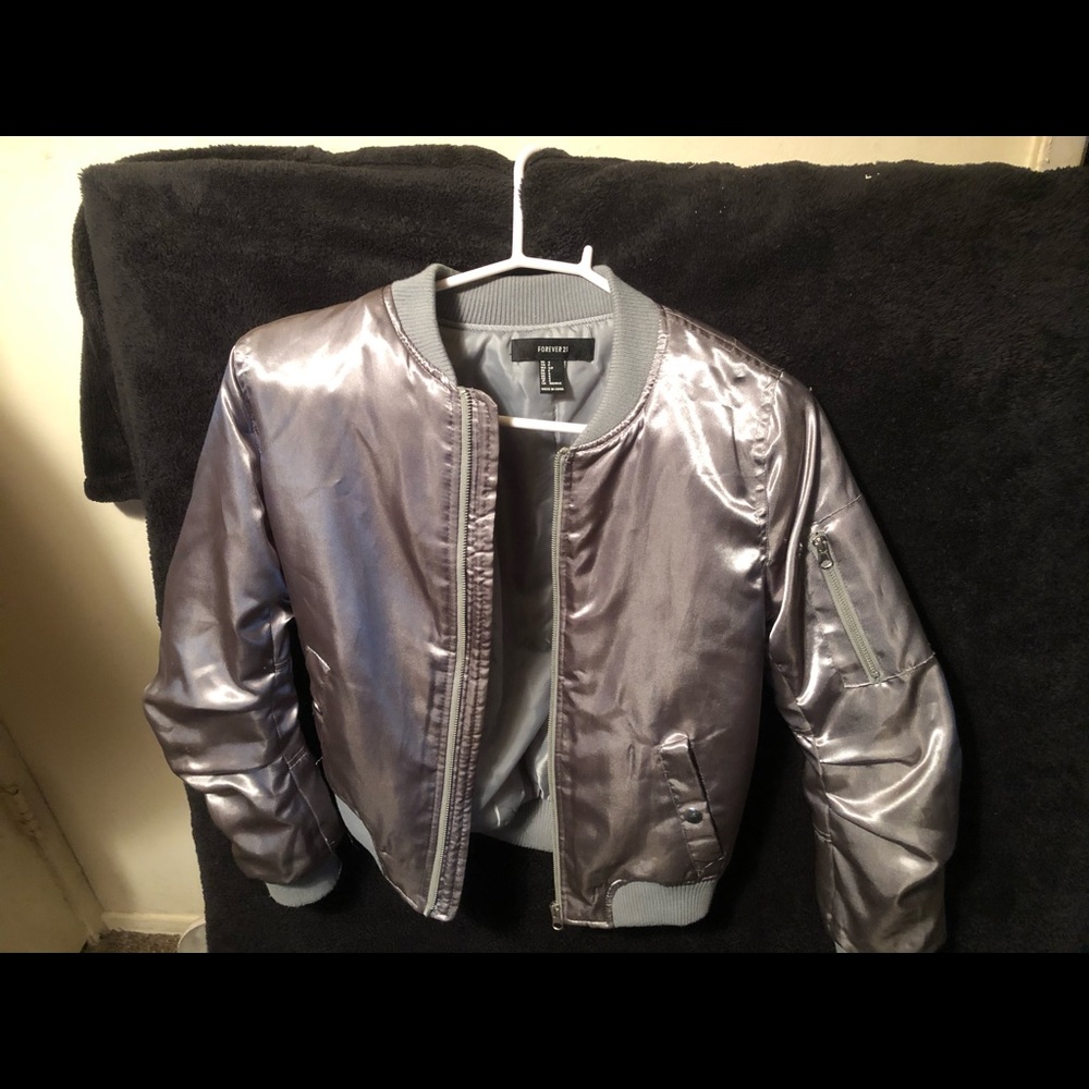 a bomber jacket